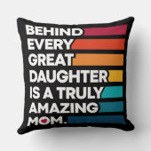 母エレガント感動的日の引用文 クッション (裏面)