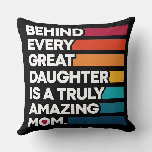 母エレガント感動的日の引用文 クッション (裏面)