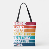 母エレガント日デザイン トートバッグ (裏面)