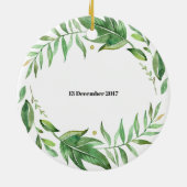 母オーナメントとして初めてのクリスマス セラミックオーナメント (裏面)