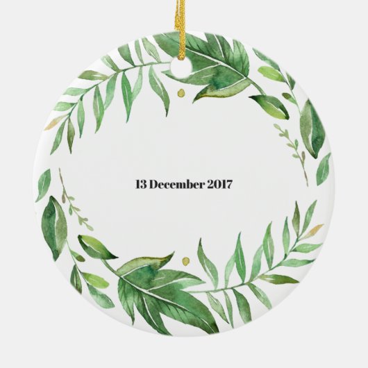 母オーナメントとして初めてのクリスマス セラミックオーナメント (裏面)