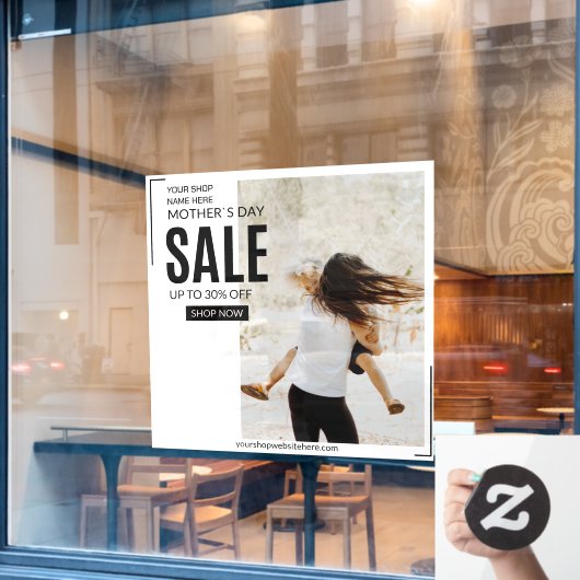 母カスタマイズの日売り比率（大） ウィンドウサイン (カフェ窓)