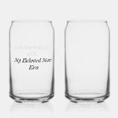 母カスタマイズ日のワイングラス ガラス缶 (正面)