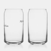 母カスタマイズ日のワイングラス ガラス缶 (左)