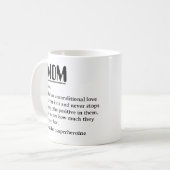 母カスタムの日の母の定義 コーヒーマグカップ (正面左)