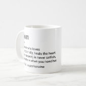 母カスタムの日コーヒーマグの母の定義 コーヒーマグカップ (正面左)