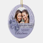 母カスタムオーナメントクリスマスプレゼント セラミックオーナメント (右)