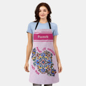 母カスタム女へのイランの忙し大量の贈り物 エプロン (着用した状態)