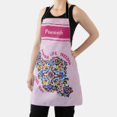 母カスタム女へのイランの忙し大量の贈り物 エプロン (インサイチュ)