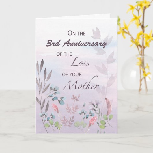 母カスタム損失3周年 カード (黄色い花)