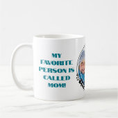 母カスタム日最高のの写真 コーヒーマグカップ (左)