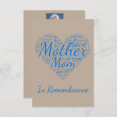 母カスタム母の供養 招待状 (正面/裏面)