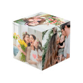 母カスタム母への贈り物の日13写真コラージュ フォトキューブ (裏面アングル)