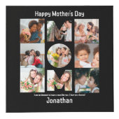 母カスタム母への贈り物の日13写真コラージュ フォトキューブ (正面)