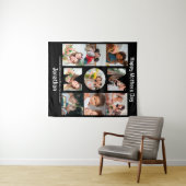 母カスタム母への贈り物の日9 Photo Collage タペストリー (インサイチュ(横))