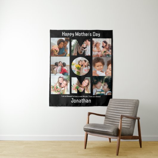 母カスタム母への贈り物の日9 Photo Collage タペストリー (インサイチュ)