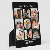 母カスタム母への贈り物の日9 Photo Collage フォトプラーク (側面)