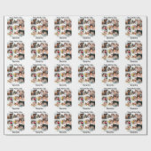 母カスタム母への贈り物の日9 Photo Collage ラッピングペーパー (フラット)
