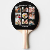 母カスタム母への贈り物の日9 Photo Collage 卓球ラケット (正面)