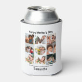 母カスタム母への贈り物の日9 Photo Collage 缶クーラー (缶正面)