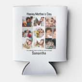 母カスタム母への贈り物の日9 Photo Collage 缶クーラー (正面)