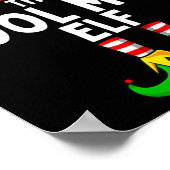 母カッコいい小妖精や小人マッチングファミリークリスマス女性 ポスター (角)