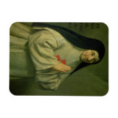 母カトリーヌ・アグネス・アーヌールのポートレート（1593年～1年） マグネット (横)