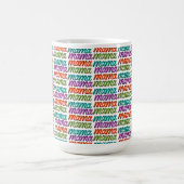 母カラフルの日のママ コーヒーマグカップ (中央)