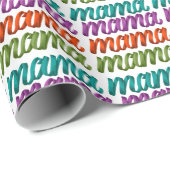 母カラフルの日のママ ラッピングペーパー (ロールコーナー)