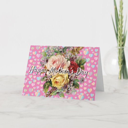 母カラフルエレガント日カード シーズンカード (正面)