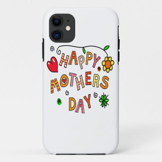 母カラフル母の日 Case-Mate iPhoneケース (裏面)