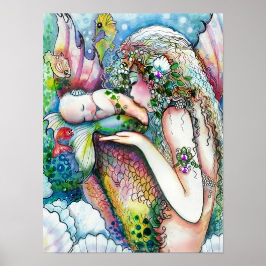 母キス、マーメイドのポスター ポスター (正面)