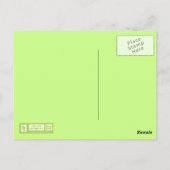 母キツネと子 ポストカード (裏面)