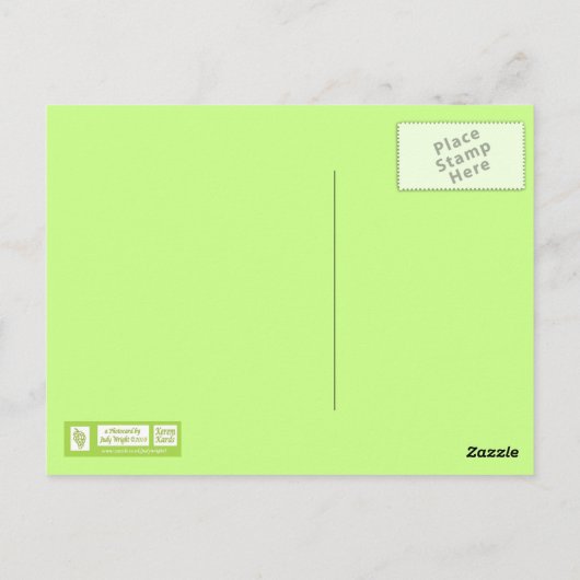 母キツネと子 ポストカード (裏面)