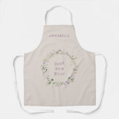 母ギフトガーリーフローラエレガントリース繊細なプロ エプロン (正面)