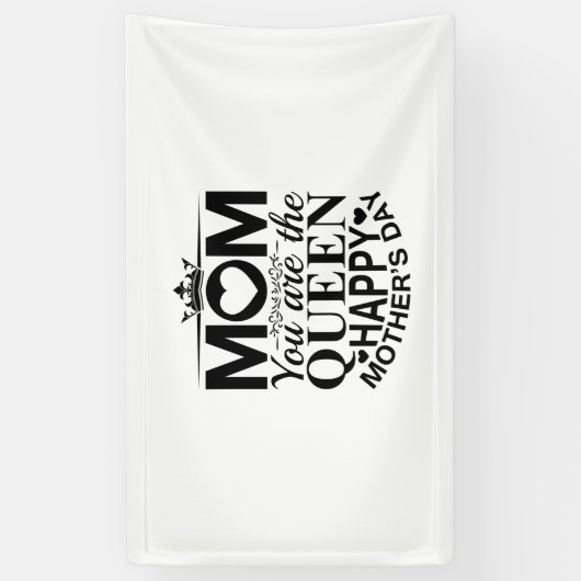 母ギフト母さん女王 横断幕 (縦)