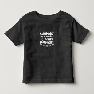 母ギフト洗濯キス母の生活 トドラーTシャツ