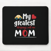 母ギフト私のもっとも偉大恵みは私を母と呼ぶ マウスパッド (正面)