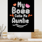 母ギフト私のボスは私を叔母と呼ぶ ポスター (キッチン)