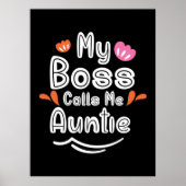 母ギフト私のボスは私を叔母と呼ぶ ポスター (正面)