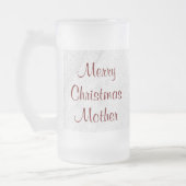 母クリスマス愛 フロストグラスビールジョッキ (左)