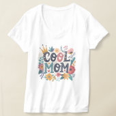 母クールは家にいる Tシャツ (レイダウン)