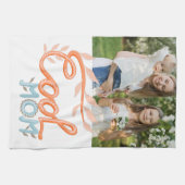 母クール手レタリング母の日の写真 キッチンタオル (横)