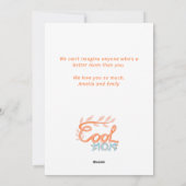 母クール手レタリング母の日の写真 シーズンカード (裏面)