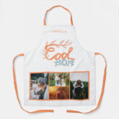 母クール手レタリング母の日4写真 エプロン (正面)