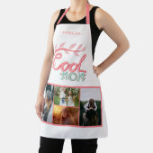 母クール手レタリング母の日4写真 エプロン (インサイチュ)