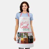 母クール手レタリング母の日4写真 エプロン (着用した状態)