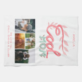 母クール手レタリング母の日4写真 キッチンタオル (横)