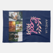 母クール手レタリング母の日4写真 キッチンタオル (横)