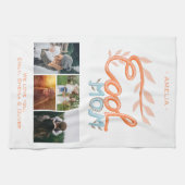 母クール手レタリング母の日4写真 キッチンタオル (横)